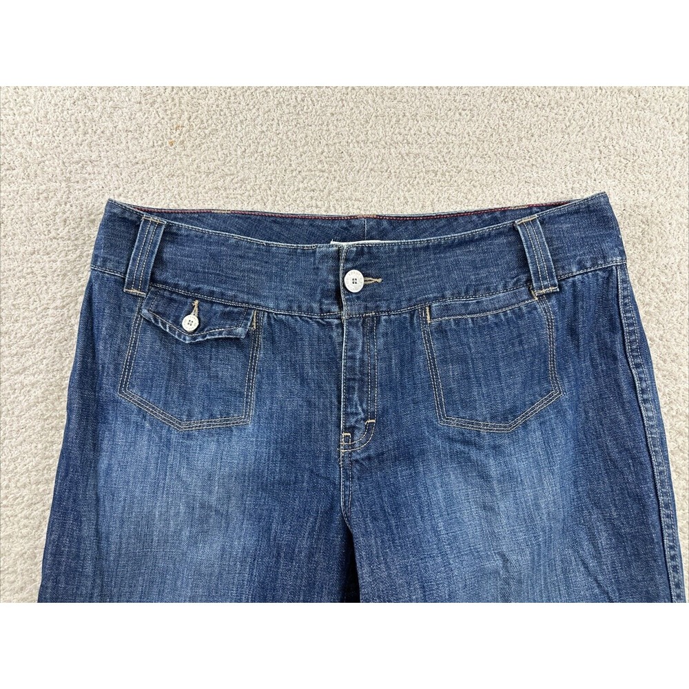 Tommy Hilfiger Jeans Women's Size 14 (38x33) Boot Cut Dark Wash Mid Rise - Picture 5 of 13